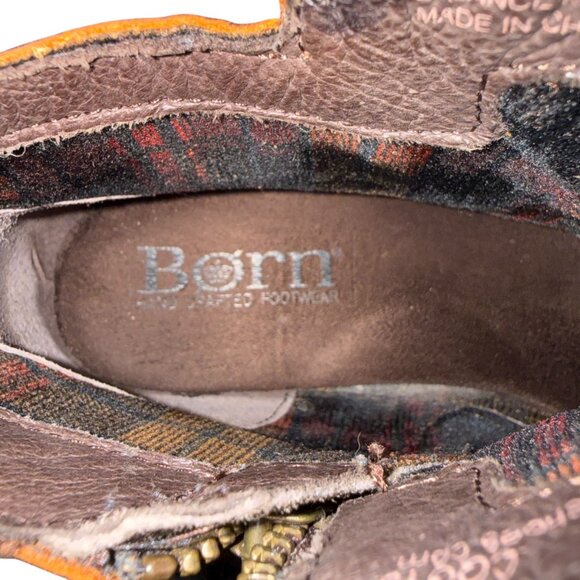 Born Trinculo distressed brown leather ankle boots women's size 6.5M - Picture 12 of 12
